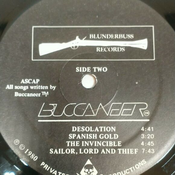 Buccaneer Self-Titled Vinyl LP Record Blunderbuss 1980 - Picture 4 of 6